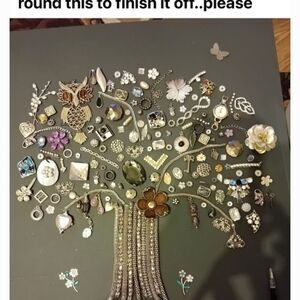 Elegant Jewel Tree Wall Art